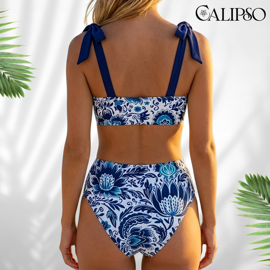 Garden blue tankini