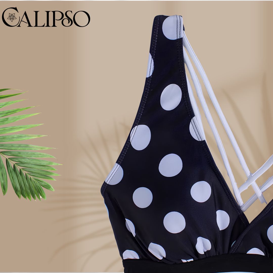 polka dot swimsuit