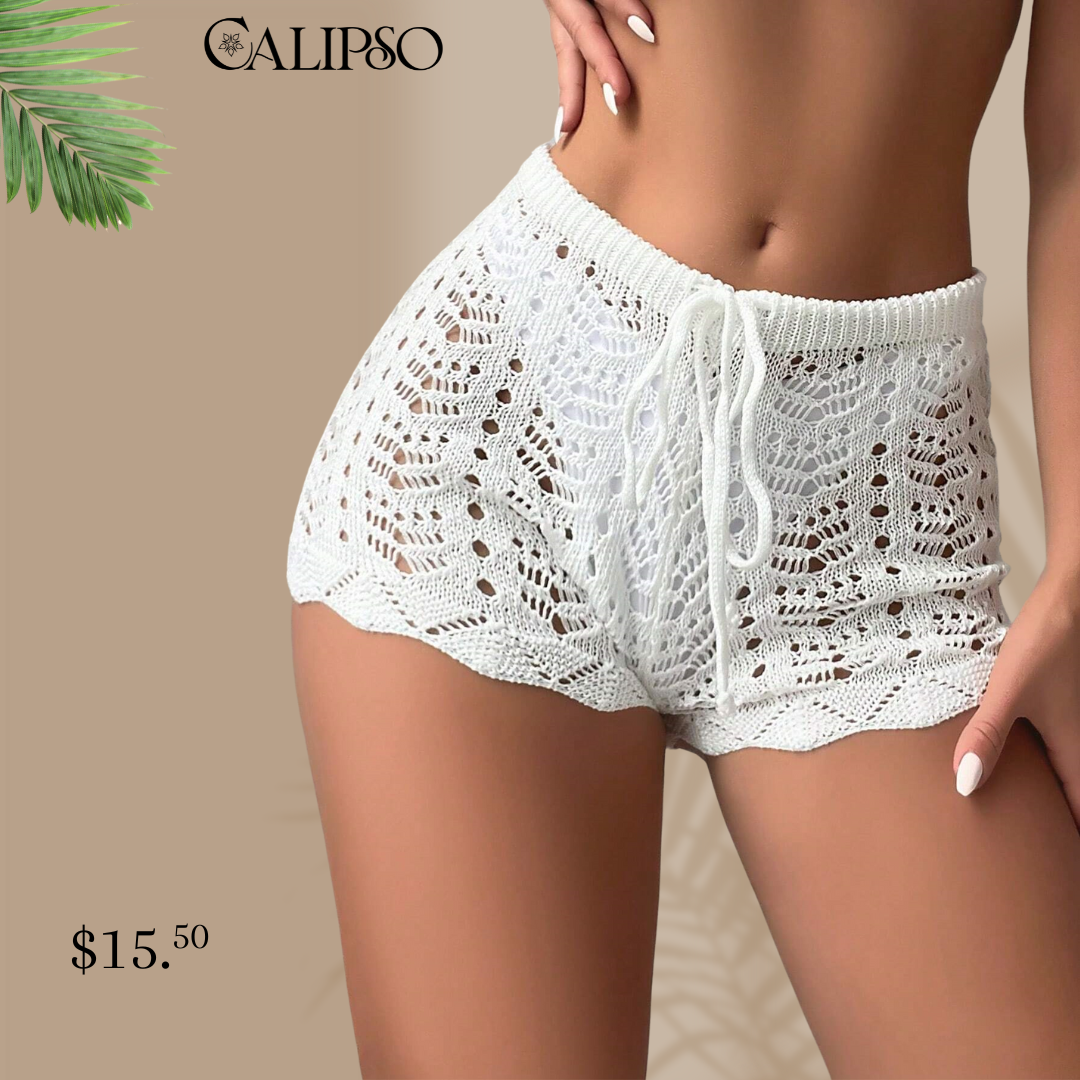 Crochet beach shorts