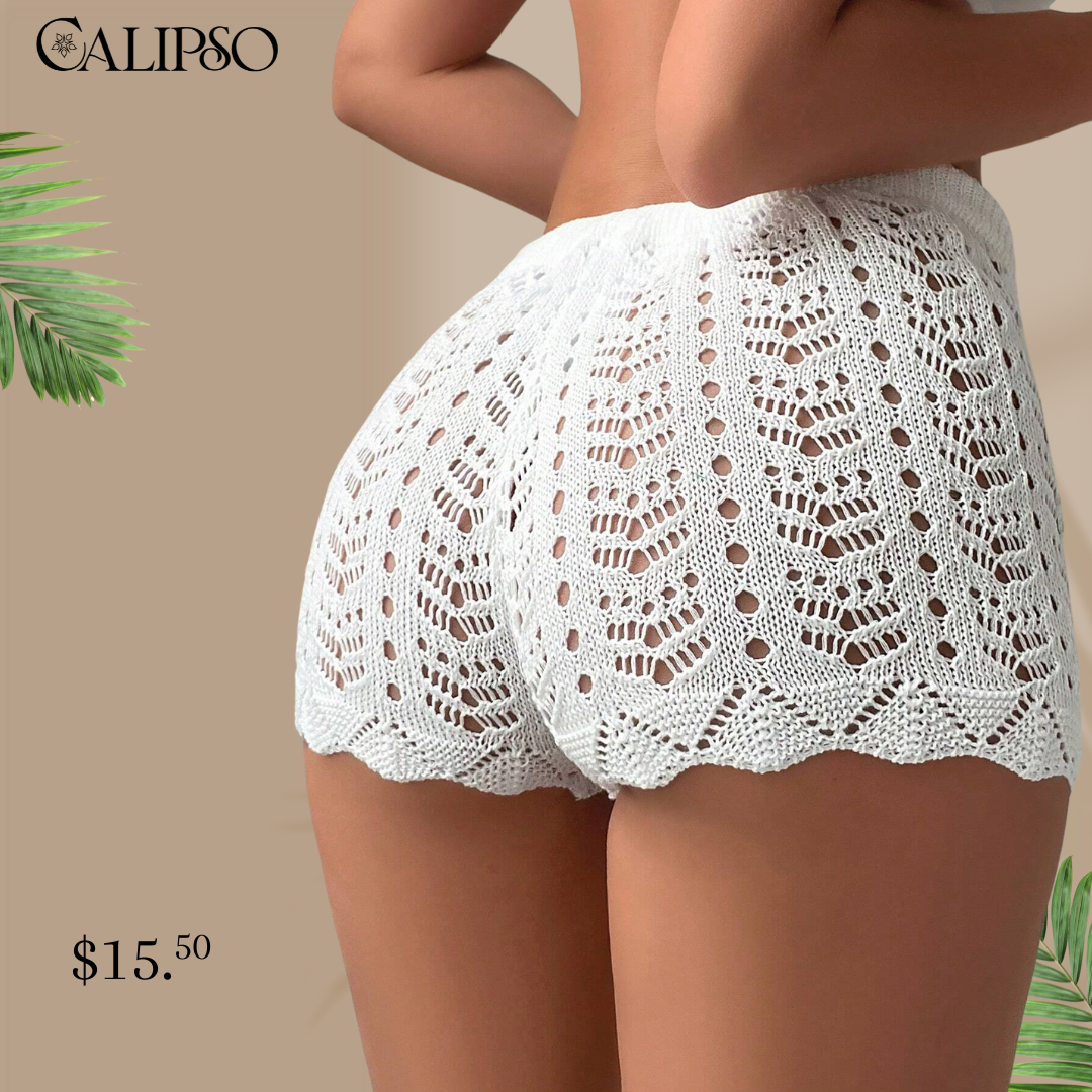Crochet beach shorts