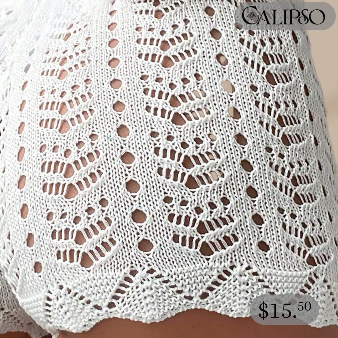 Crochet beach shorts