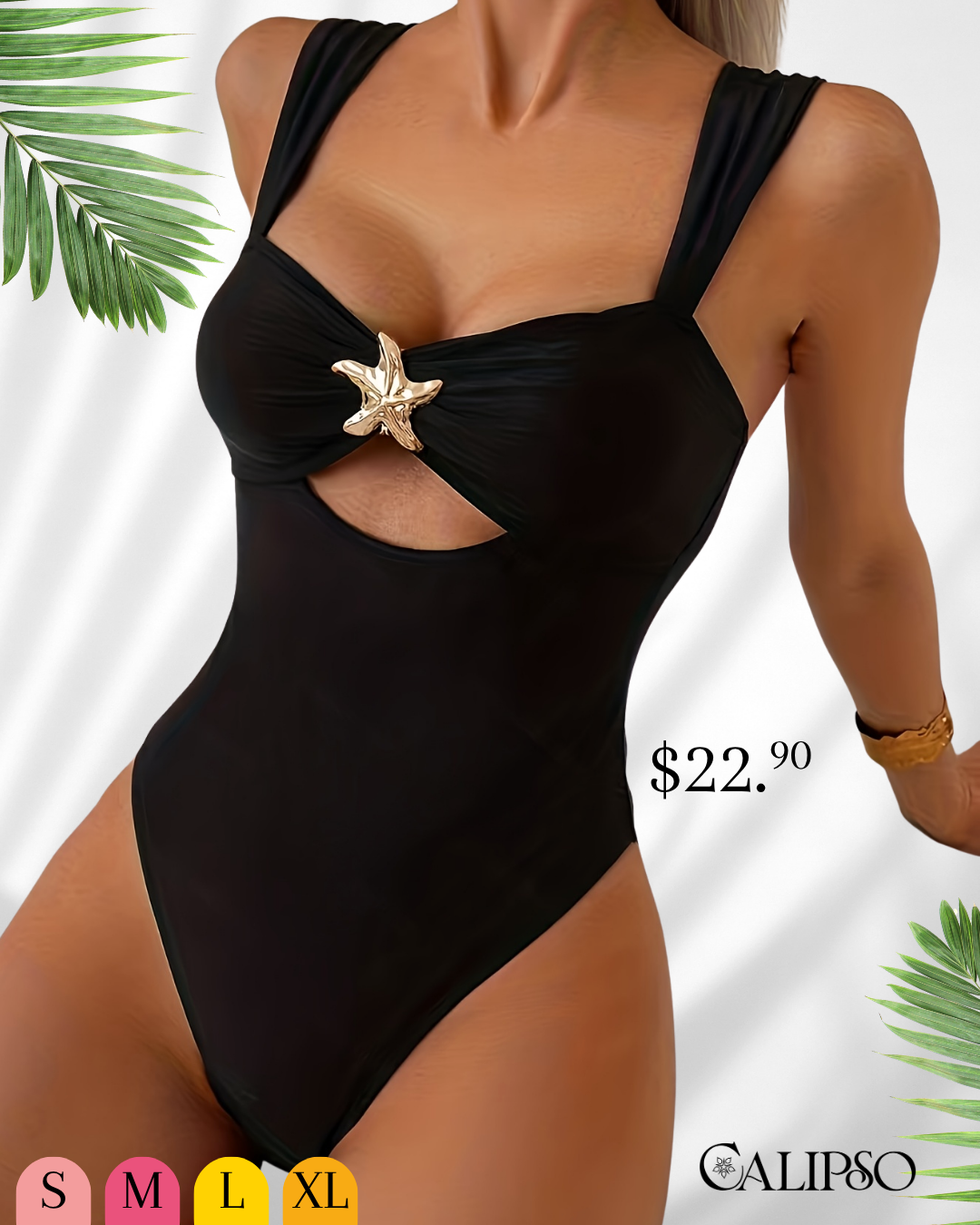 Star black Swimsuit